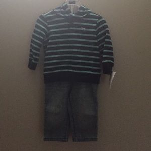 2 pc jeans and light hoodie